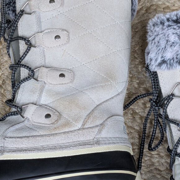 Khombu Emily Suede and Faux Fur Lined Snow / Winter Boots Size 11 - Picture 9 of 13